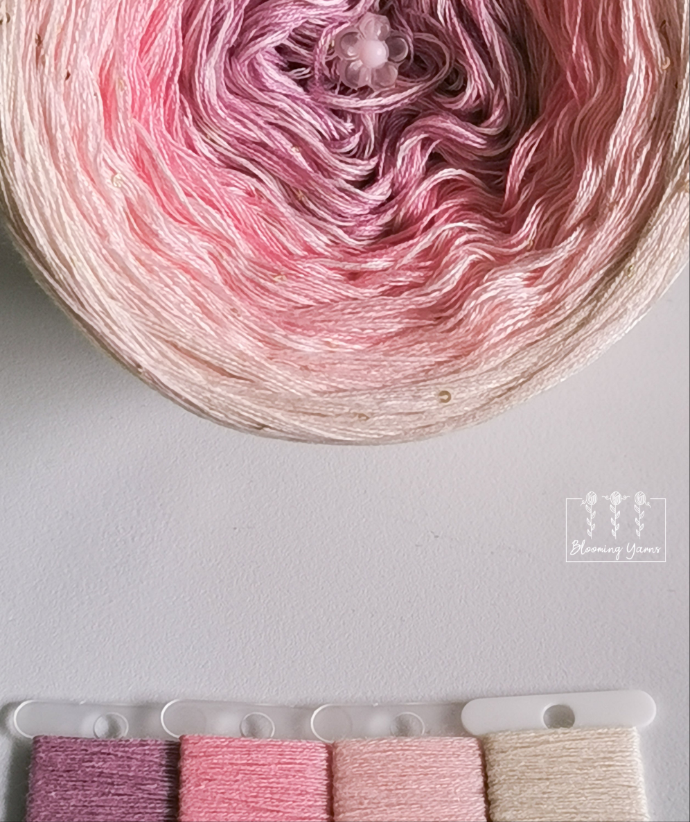 Gradient ombre yarn cake, colour combination C190