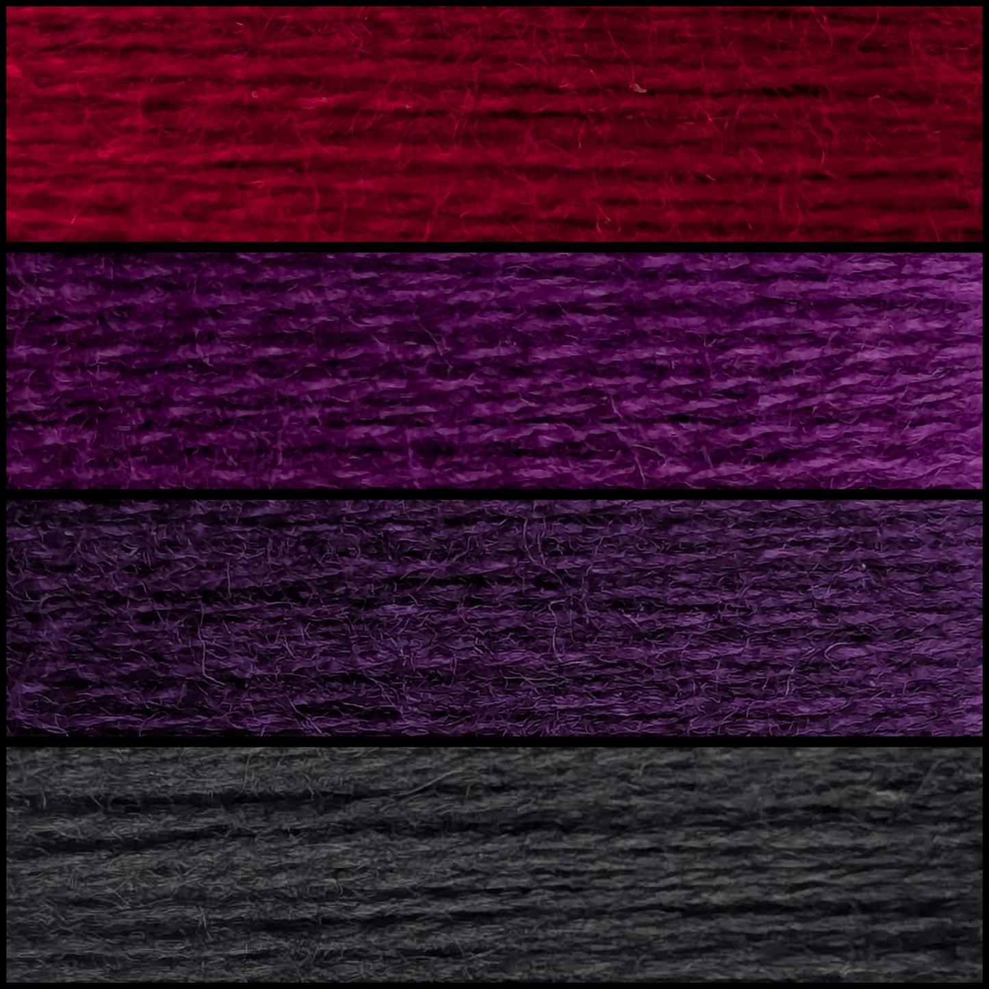 Gradient ombre yarn cake colour combination MA024