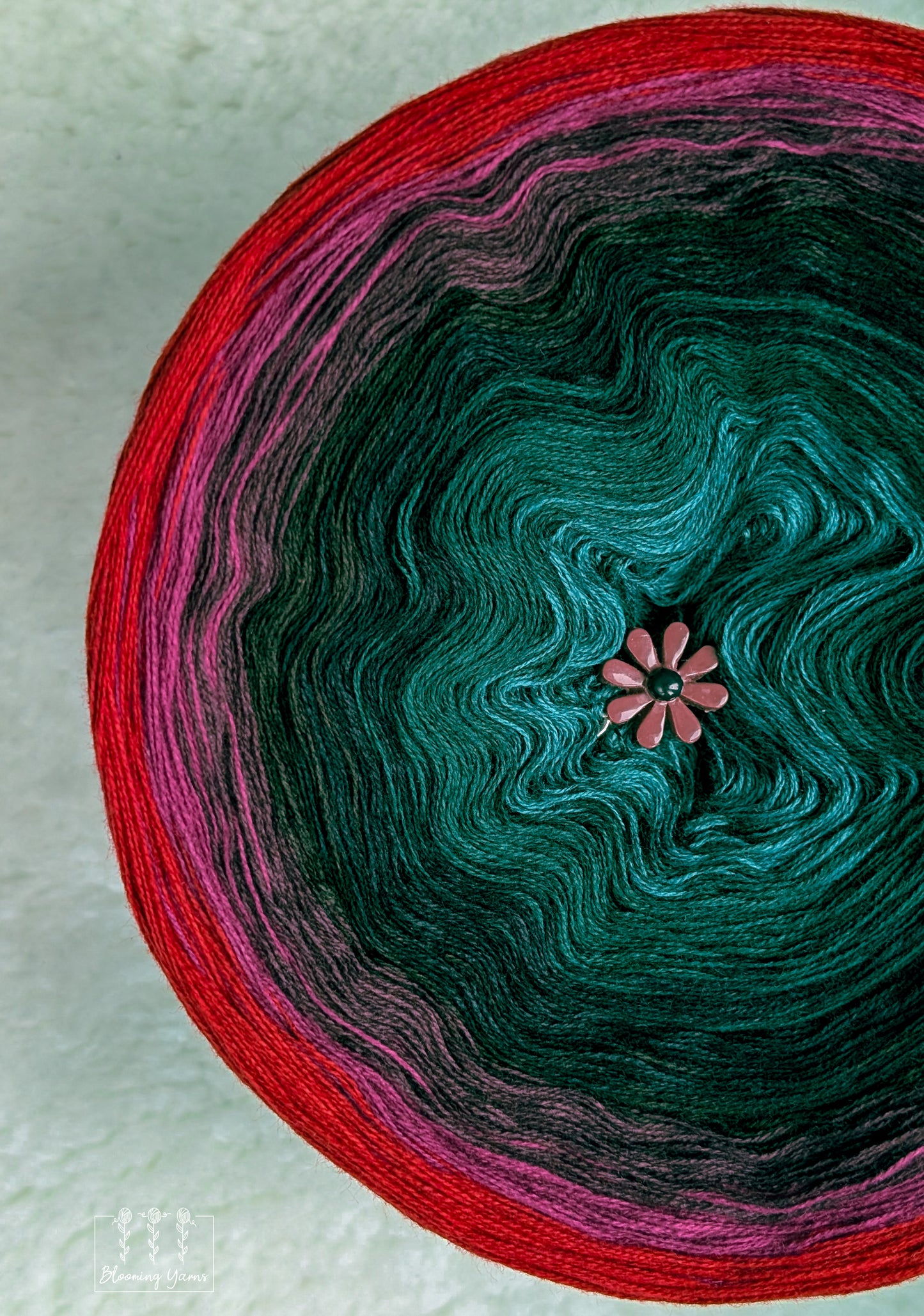 Gradient ombre yarn cake colour combination C418