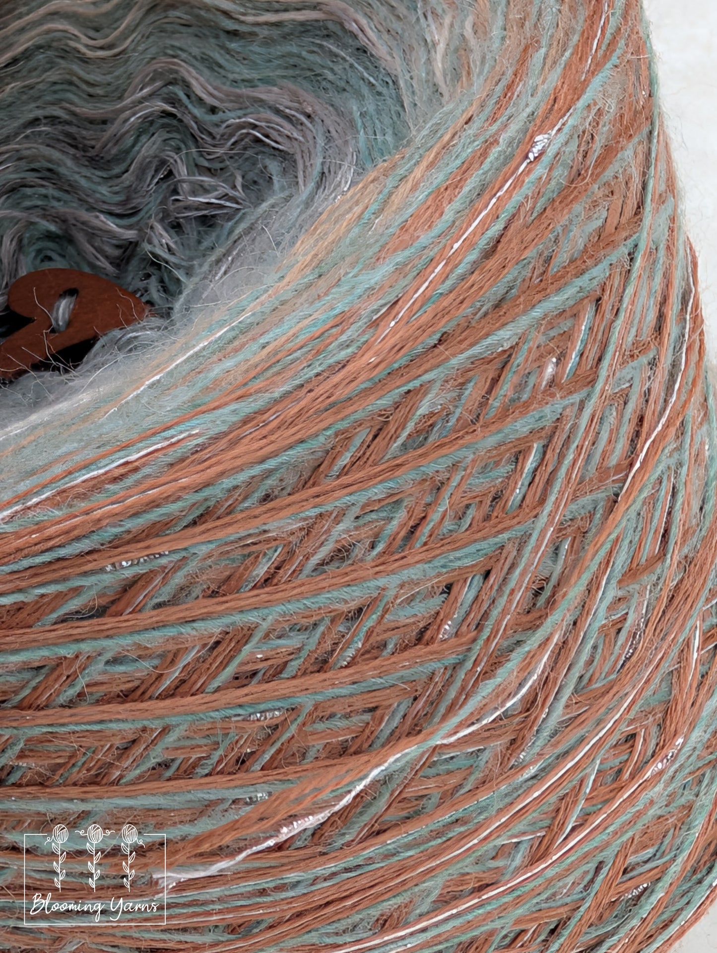 Gradient ombre yarn cake colour combination MA036 " Sagebrush Shoreline"