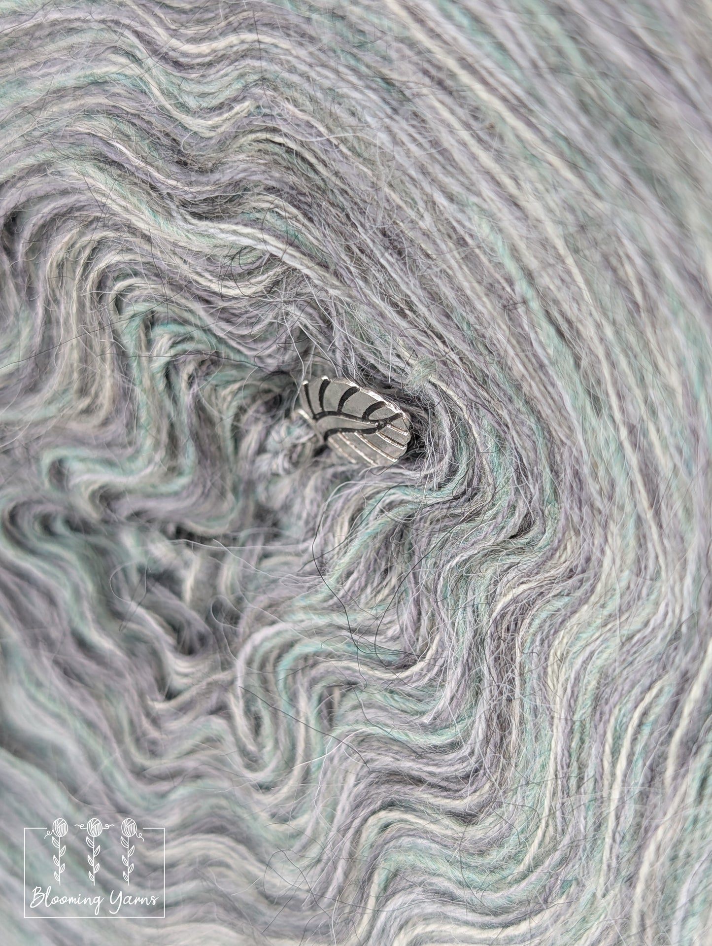 Melange yarn cake colour combination MEL013 "Riverbed Stone"