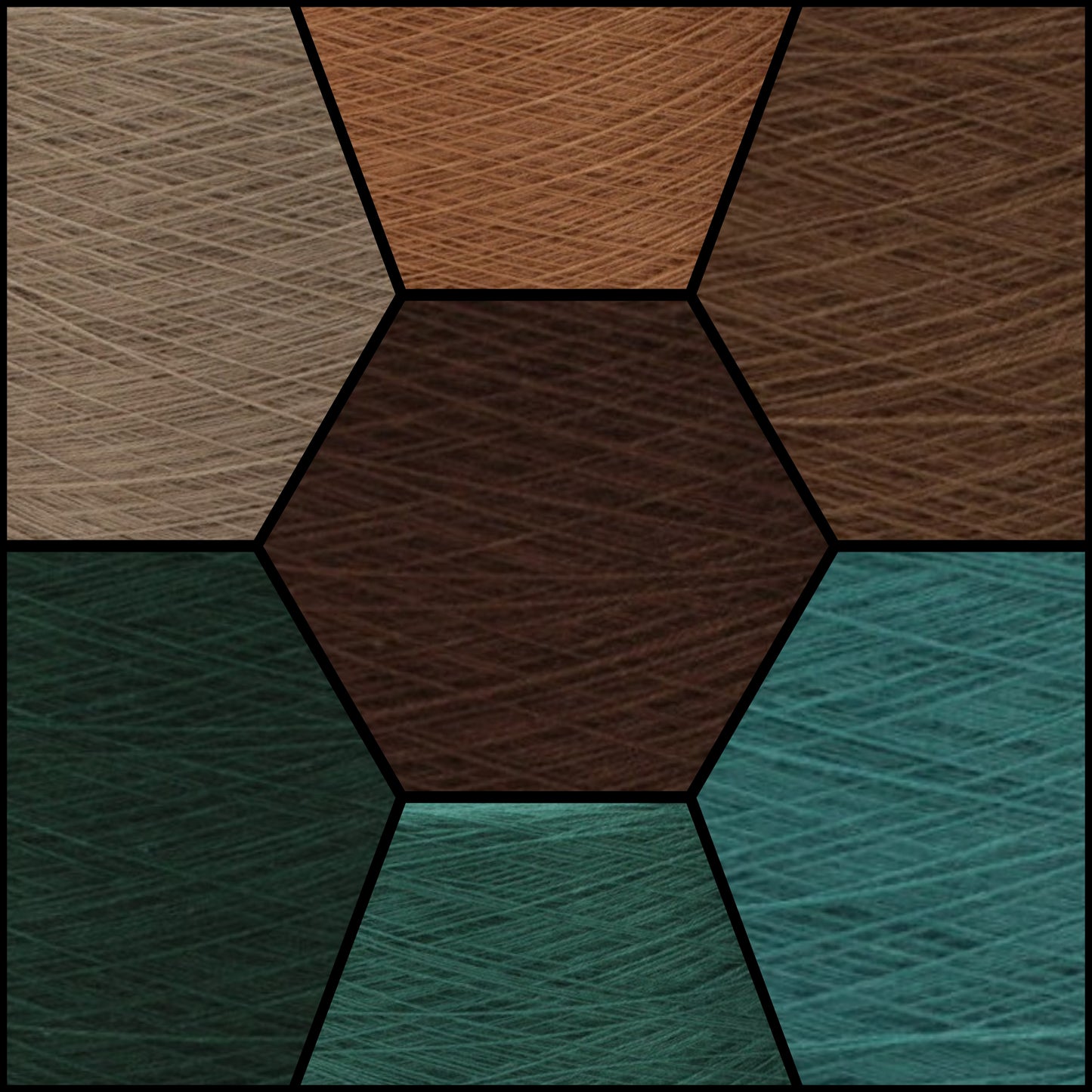 Gradient ombre yarn cake colour combination C402 "Rustic Garden"