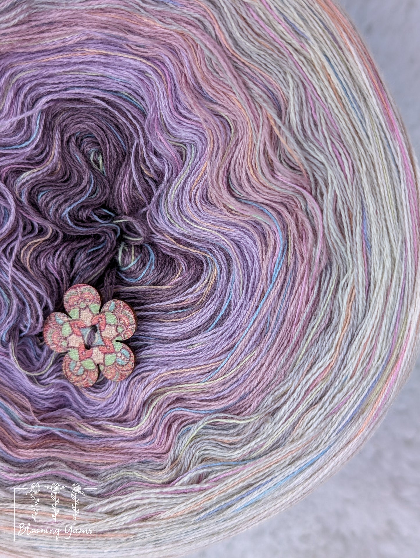 Gradient ombre yarn cake colour combination C395