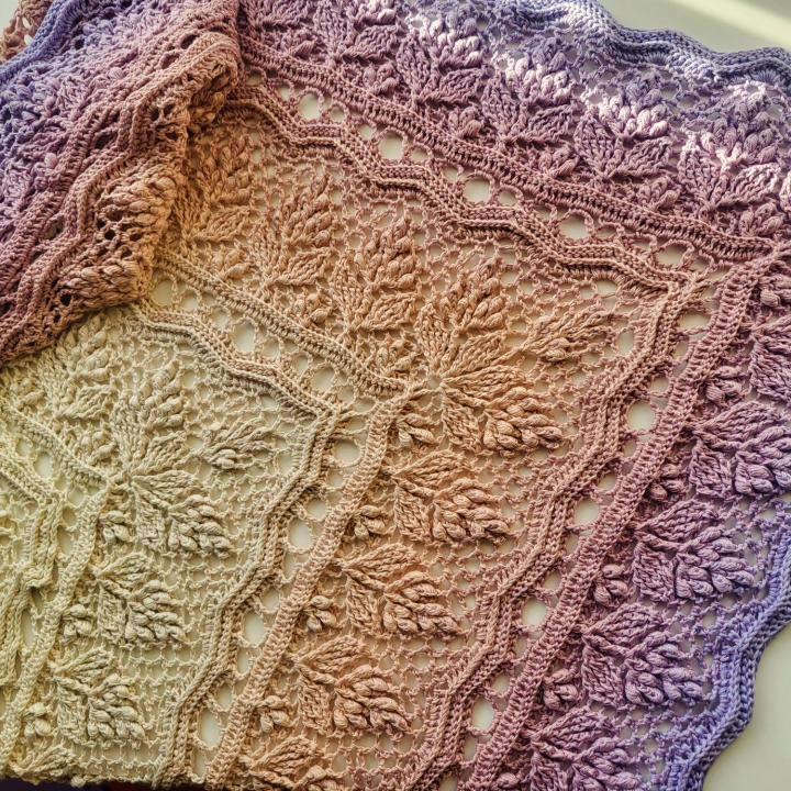 Gradient ombre yarn cake colour combination C407 "Harvest Dawn"