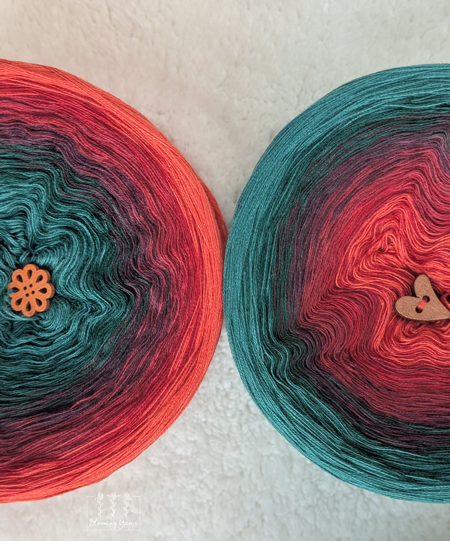 Gradient ombre yarn cake colour combination C415