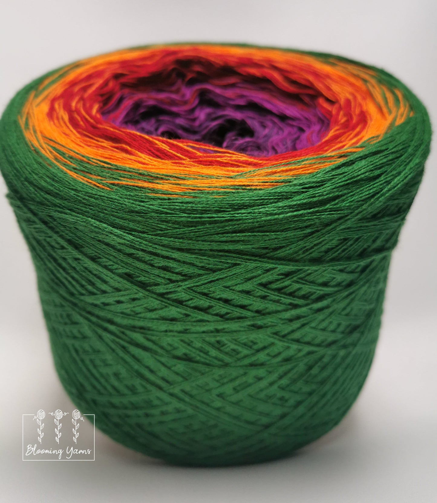 Gradient ombre yarn cake, colour combination C162 by Karolina Isakiewicz
