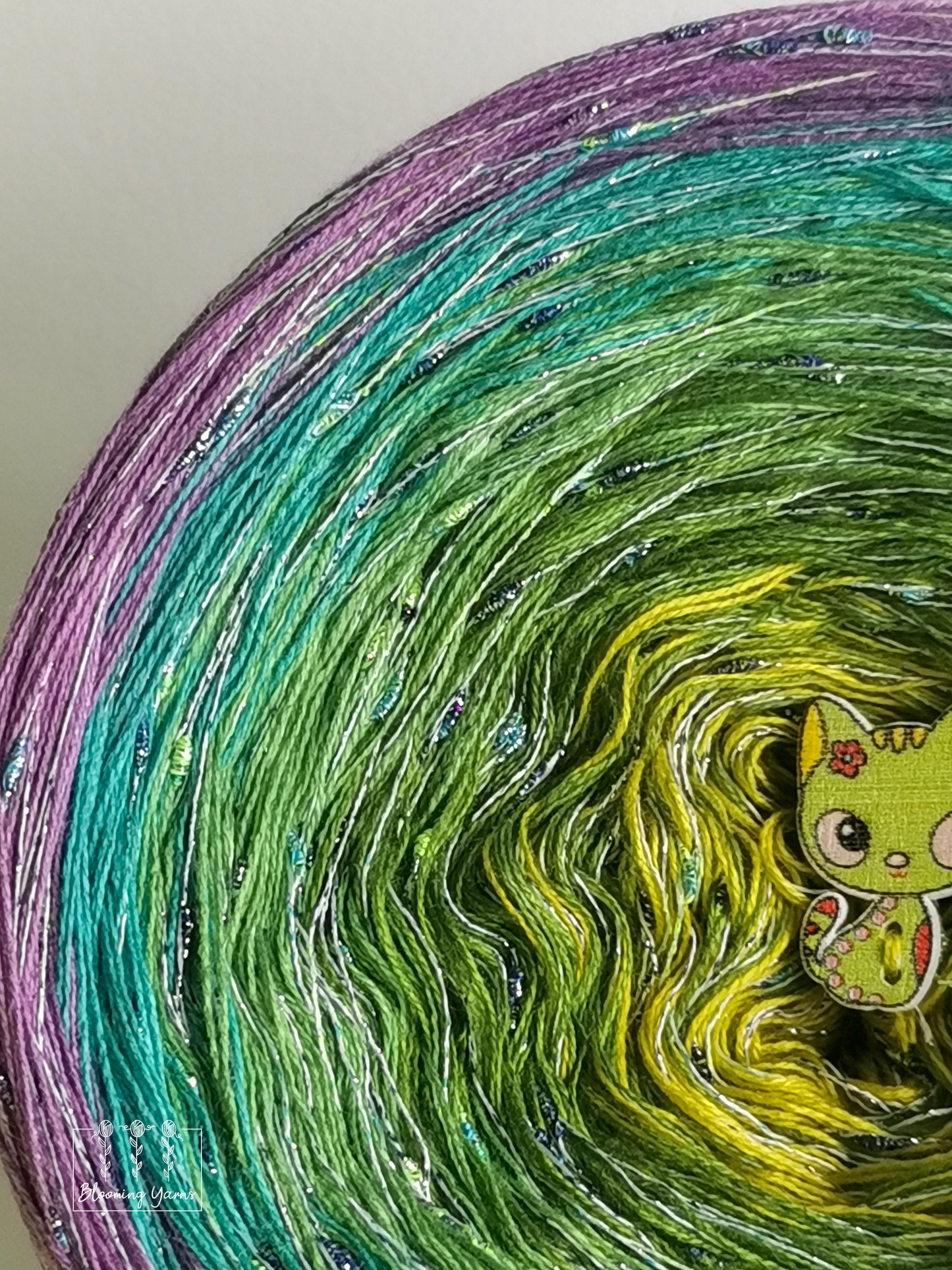 Gradient ombre yarn cake, spring colour combination C201 by Maggie