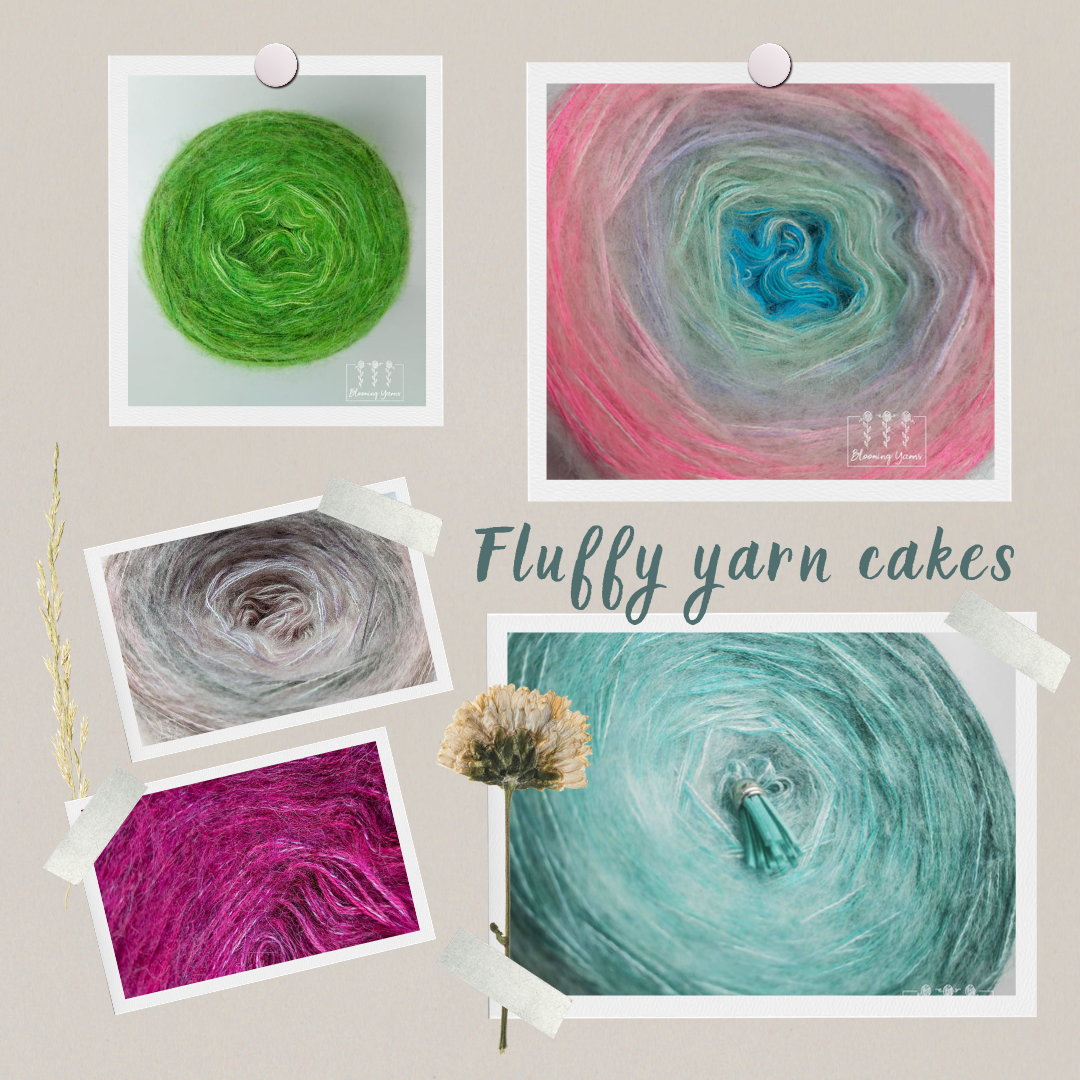 Fluffy yarn cake FM017
