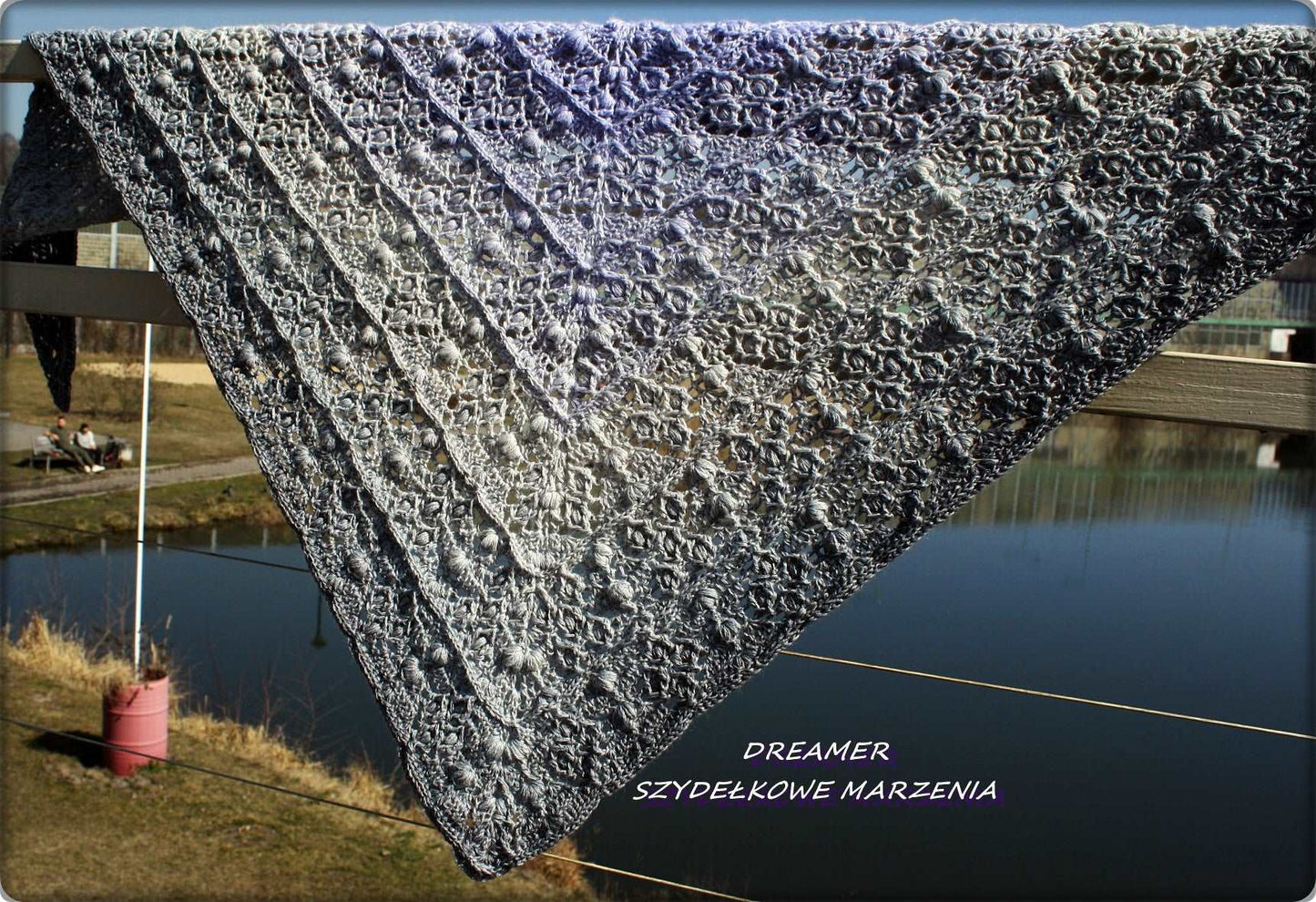 Silento shawl pattern by Dreamer- Szydełkowe Marzenia