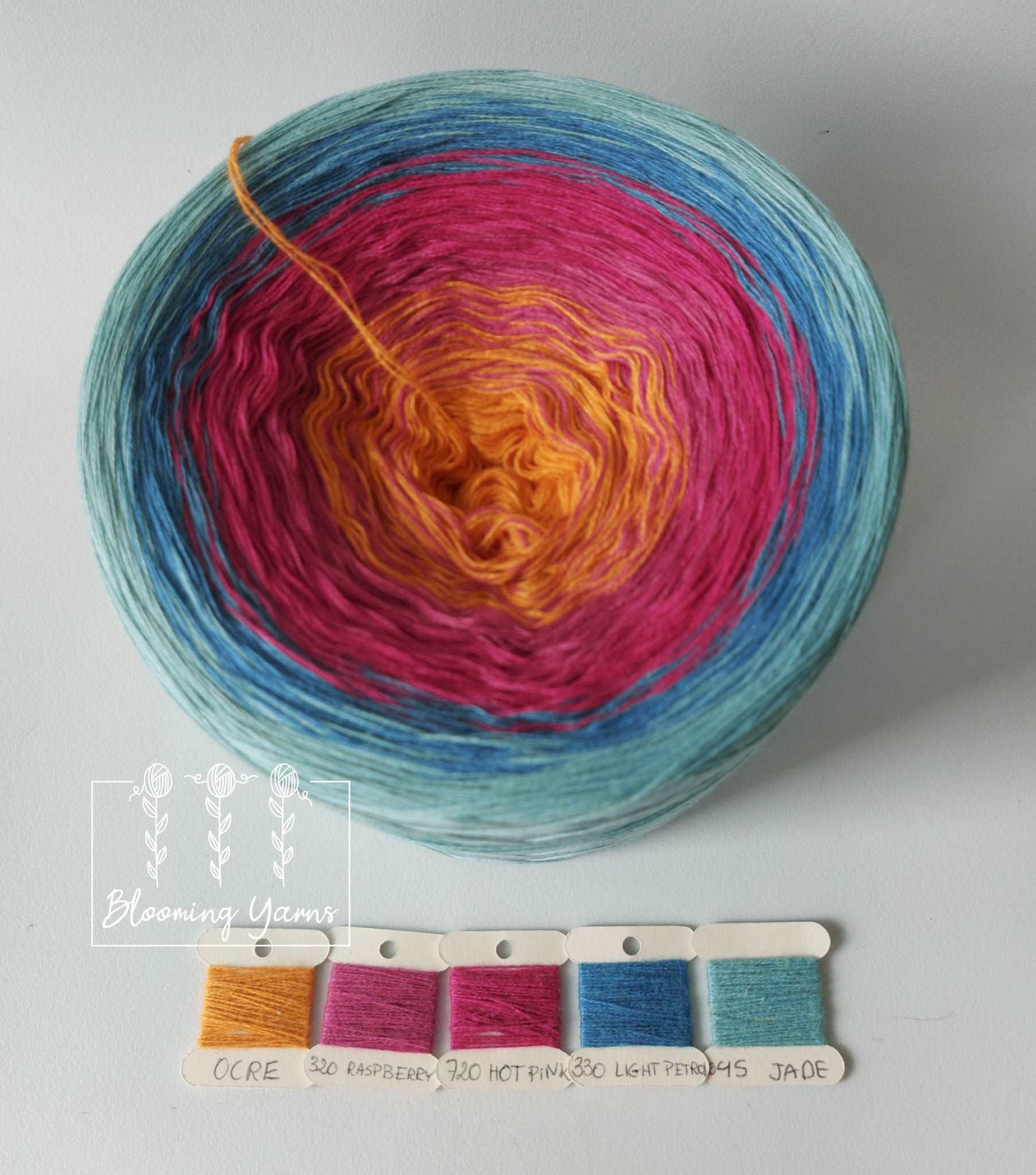 Gradient cake C092 cotton/acrylic 3PLY, 340g, 1700m