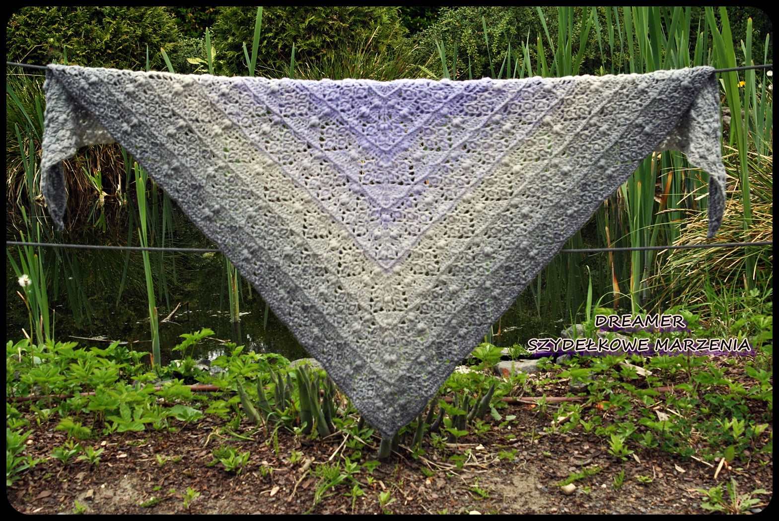 Silento shawl pattern by Dreamer- Szydełkowe Marzenia