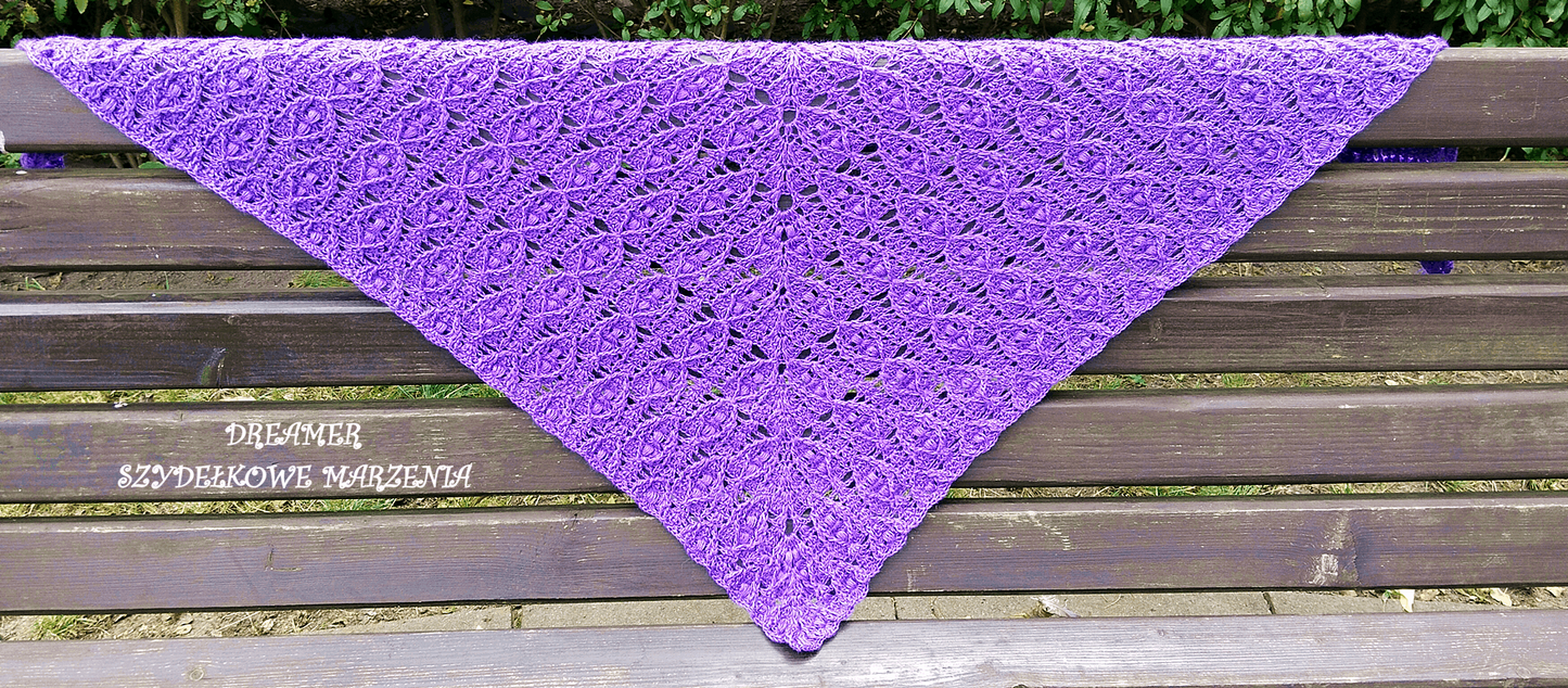 Cerbo shawl pattern by Dreamer- Szydełkowe Marzenia