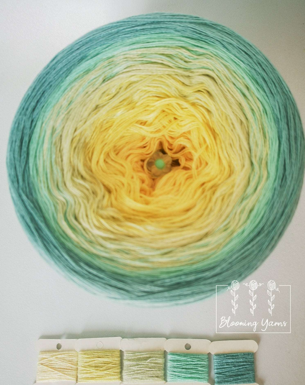 Gradient ombre yarn cake, colour combination C059
