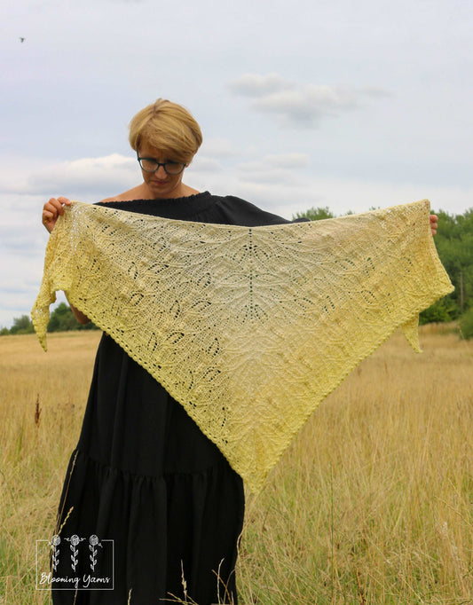 Crochet shawl Loriena