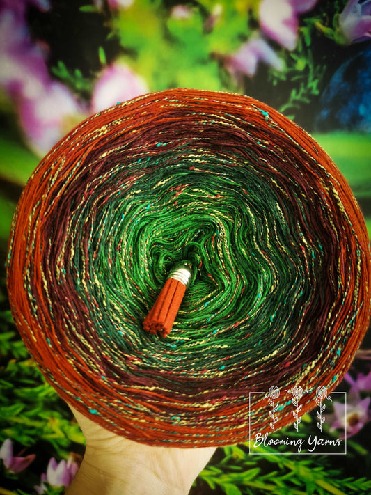 Gradient ombre yarn cake, colour combination C069