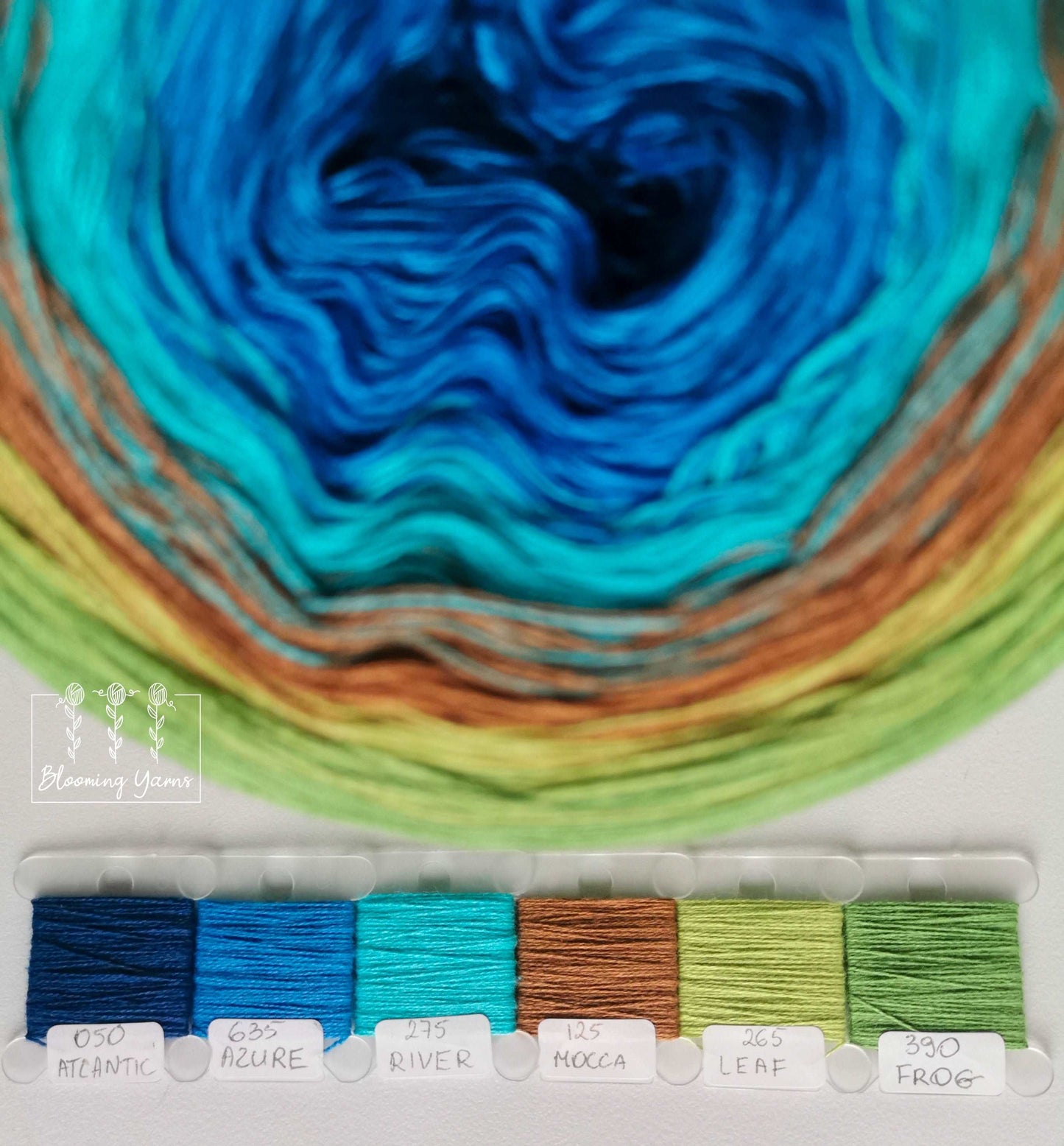 Gradient cake C161 cotton/acrylic 4PLY, 300g, 1150m
