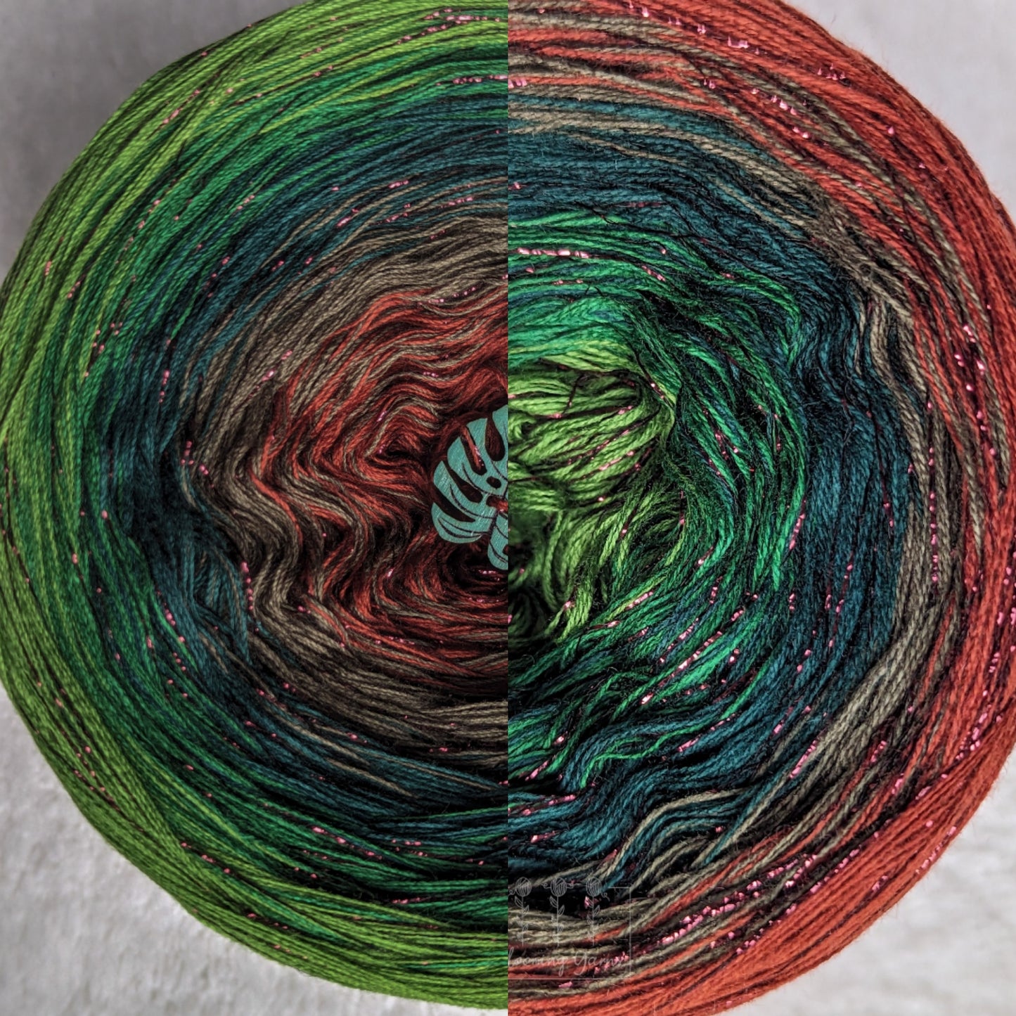 Gradient ombre yarn cake, colour combination C283