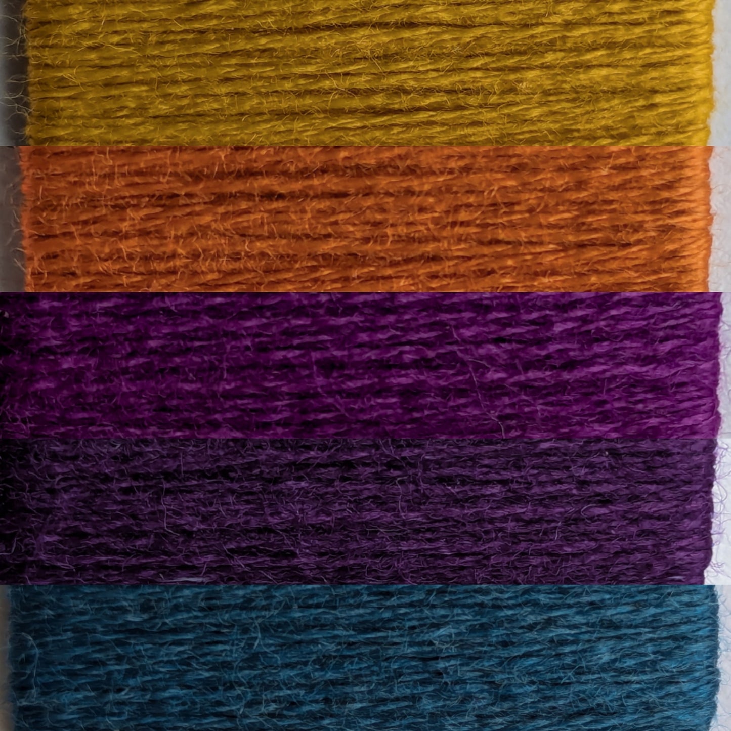 Gradient ombre yarn cake colour combination MA003