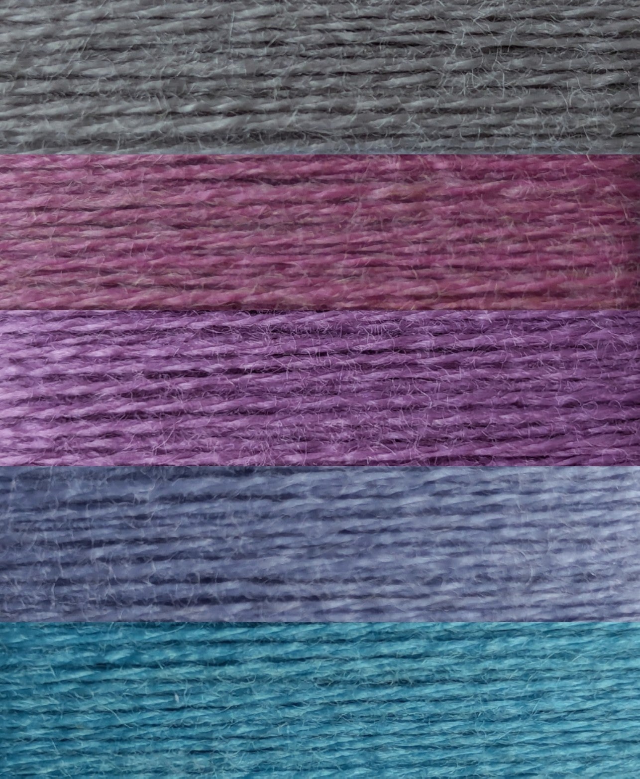 Gradient ombre yarn cake colour combination MA004