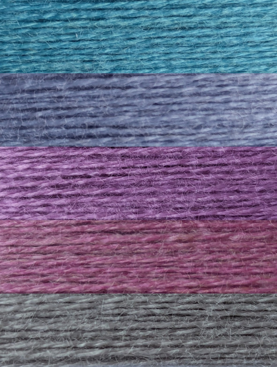 Gradient ombre yarn cake colour combination MA013