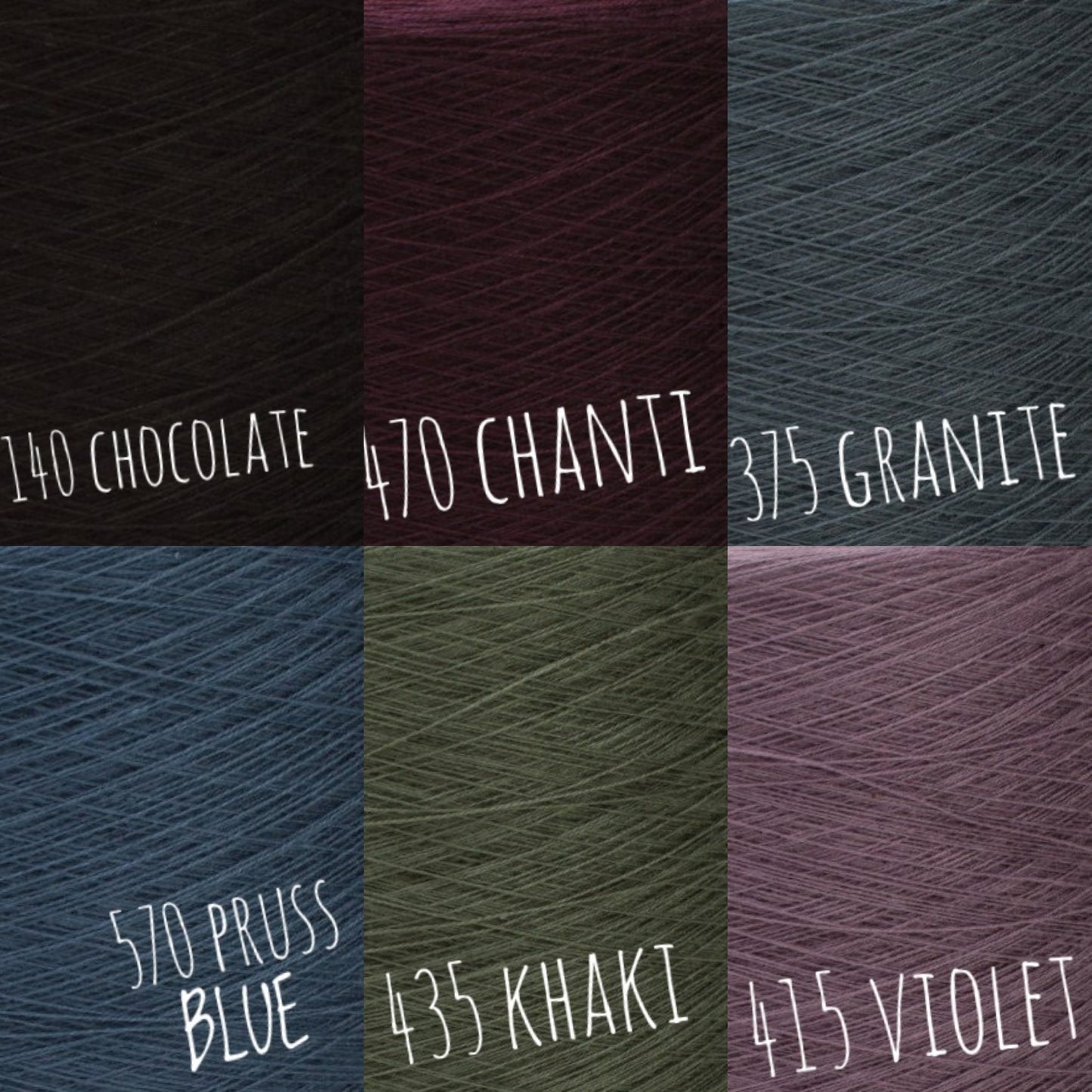 Gradient ombre yarn cake colour combination C349