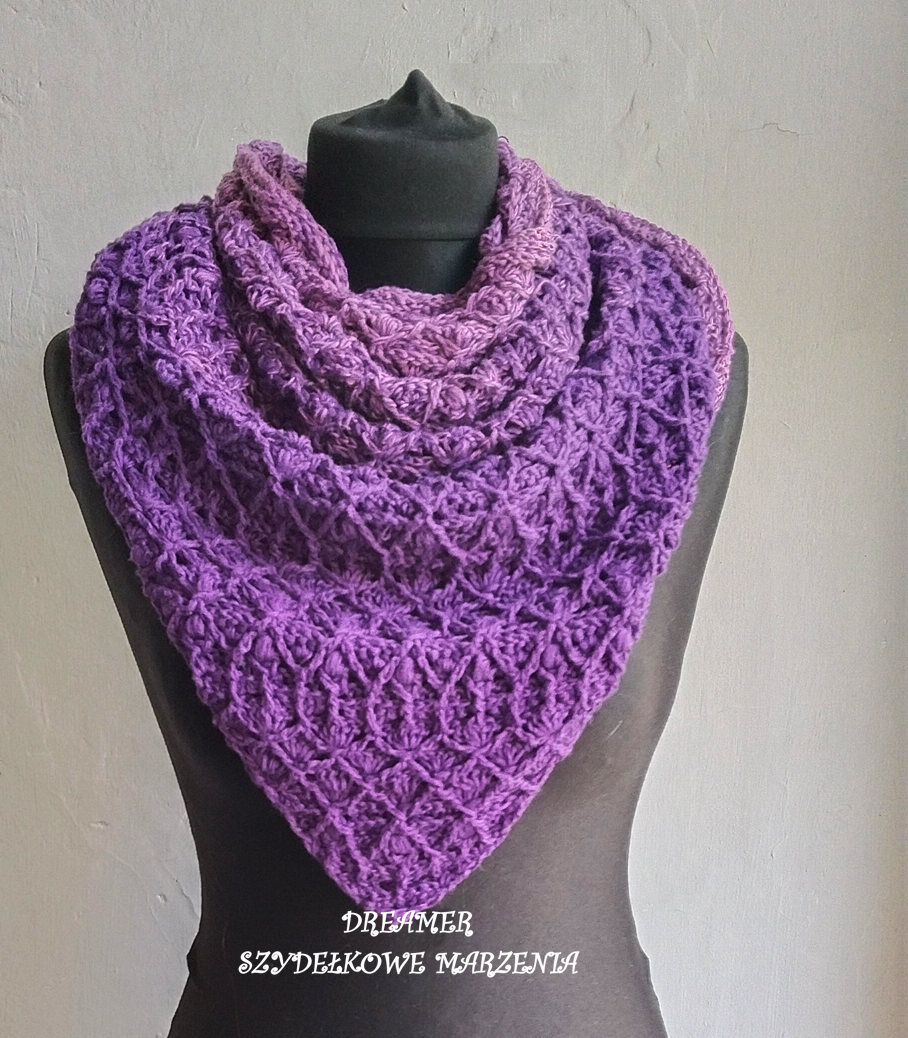 Inspiro shawl pattern by Dreamer- Szydełkowe Marzenia