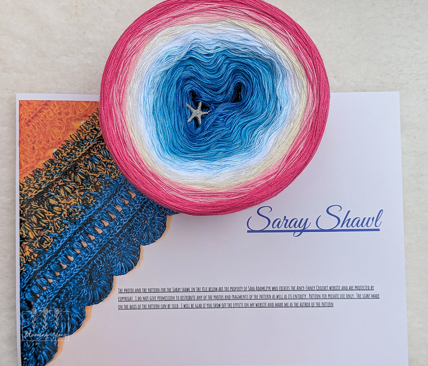 Saray shawl pattern by Ancy-Fancy