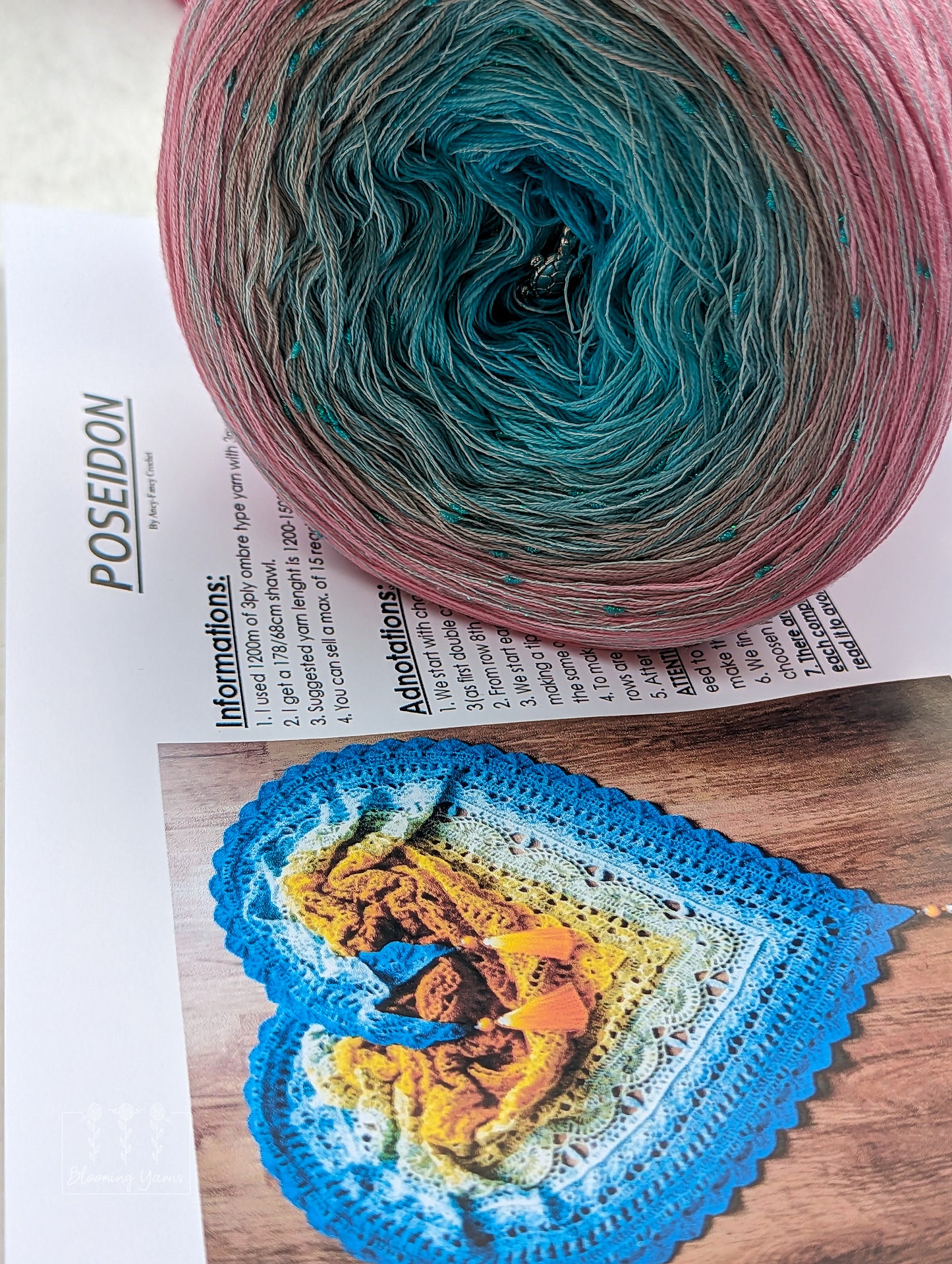 Poseidon shawl pattern by Ancy-Fancy