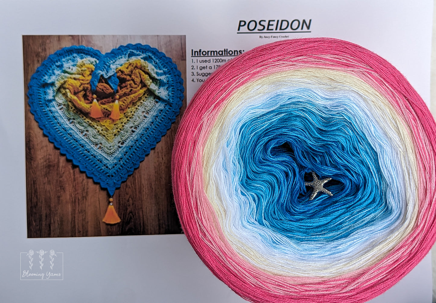 Poseidon shawl pattern by Ancy-Fancy