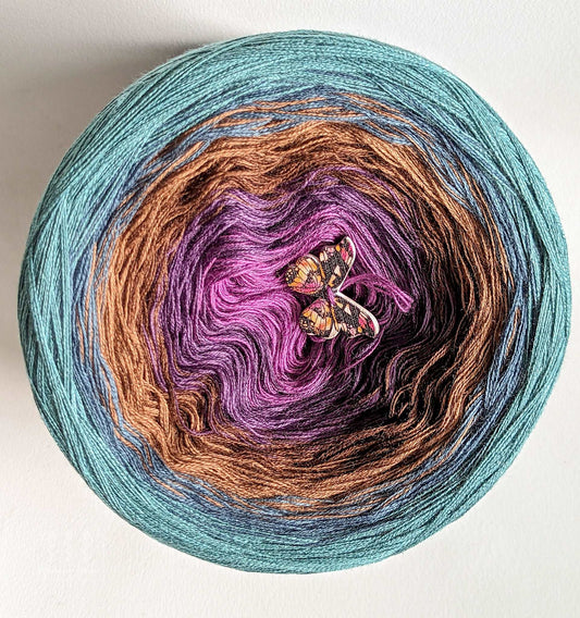 Gradient ombre yarn cake, colour combination C269