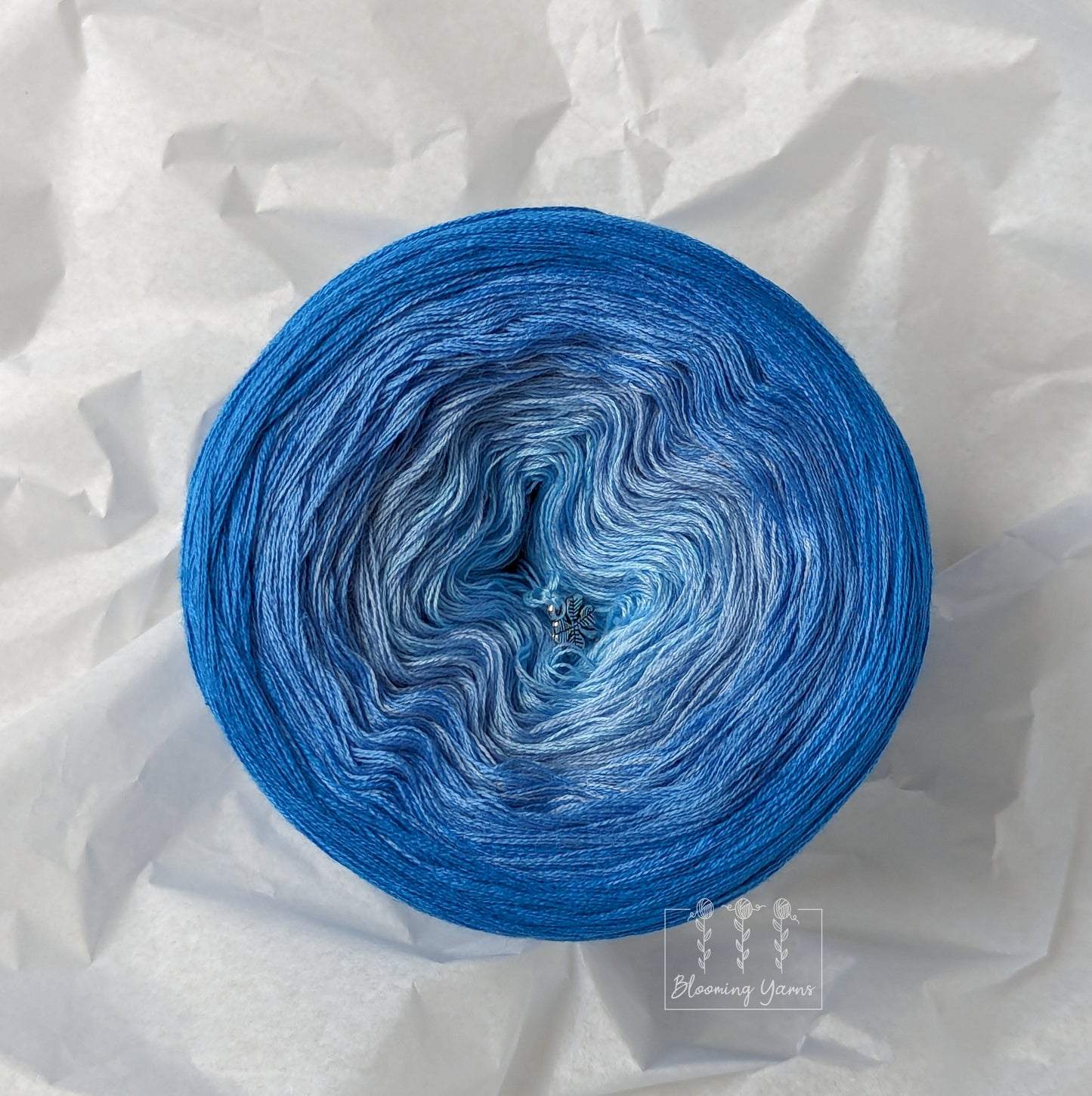 C331 cotton/acrylic ombre yarn cake, normal style, 200g, about 1000m, 3ply
