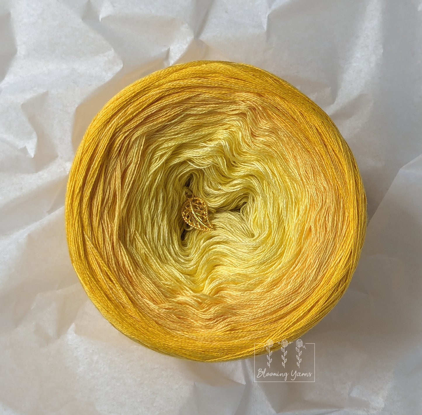 C329 cotton/acrylic ombre yarn cake, normal style, 170g, about 850m, 3ply