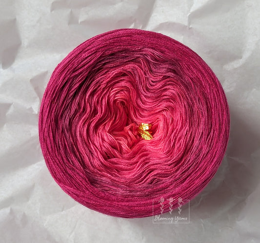 C325 cotton/acrylic ombre yarn cake, normal style, 160g, about 800m, 3ply