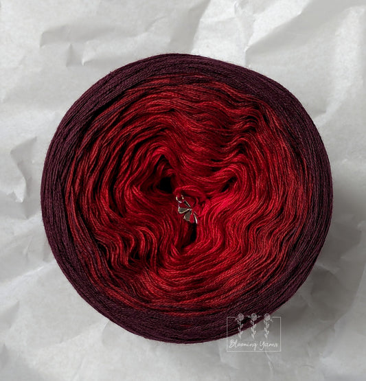 C323 cotton/acrylic ombre yarn cake, normal style, 160g, about 800m, 3ply