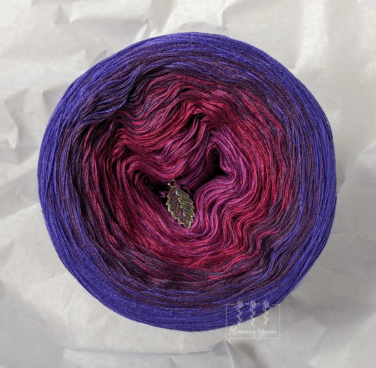 C322 cotton/acrylic ombre yarn cake, normal style, 200g, about 1000m, 3ply