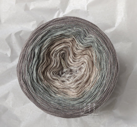 C321 cotton/acrylic ombre yarn cake, normal style, 160g, about 800m, 3ply
