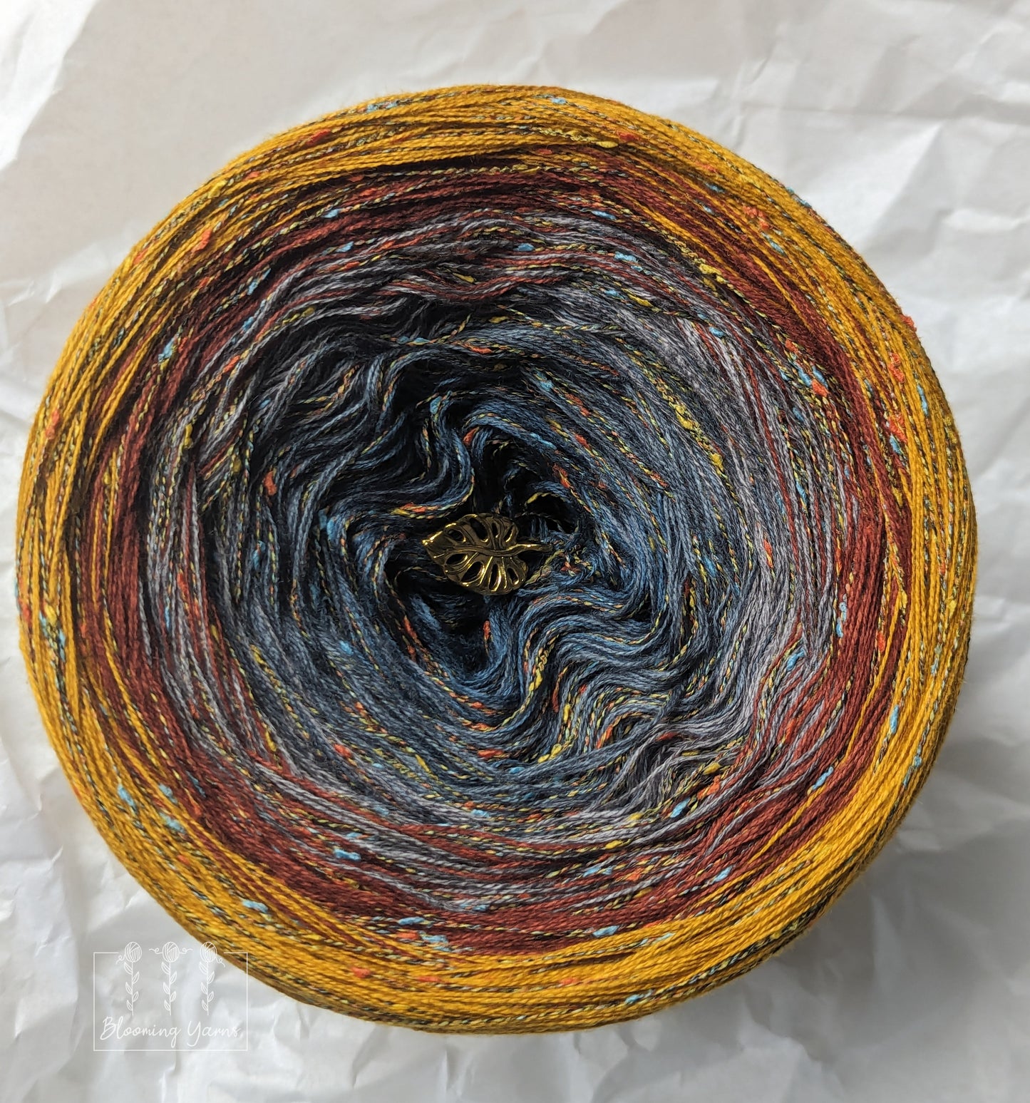 "Autumn Parkway" gradient ombre yarn cake