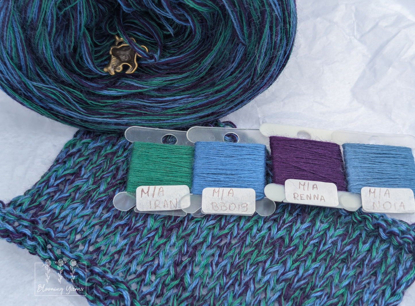 Melange yarn cake SW18