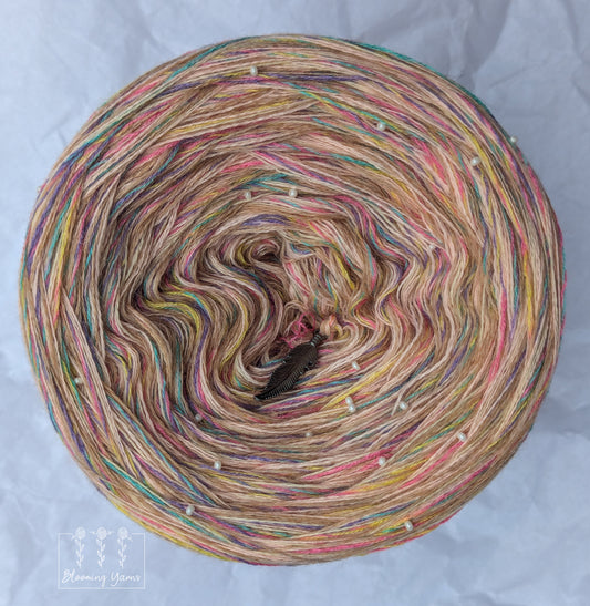 Melange yarn cake SW10