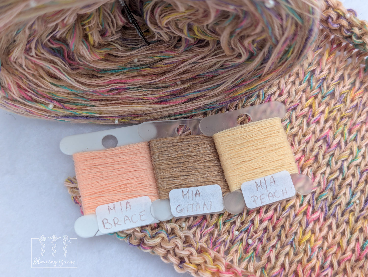 Melange yarn cake SW10