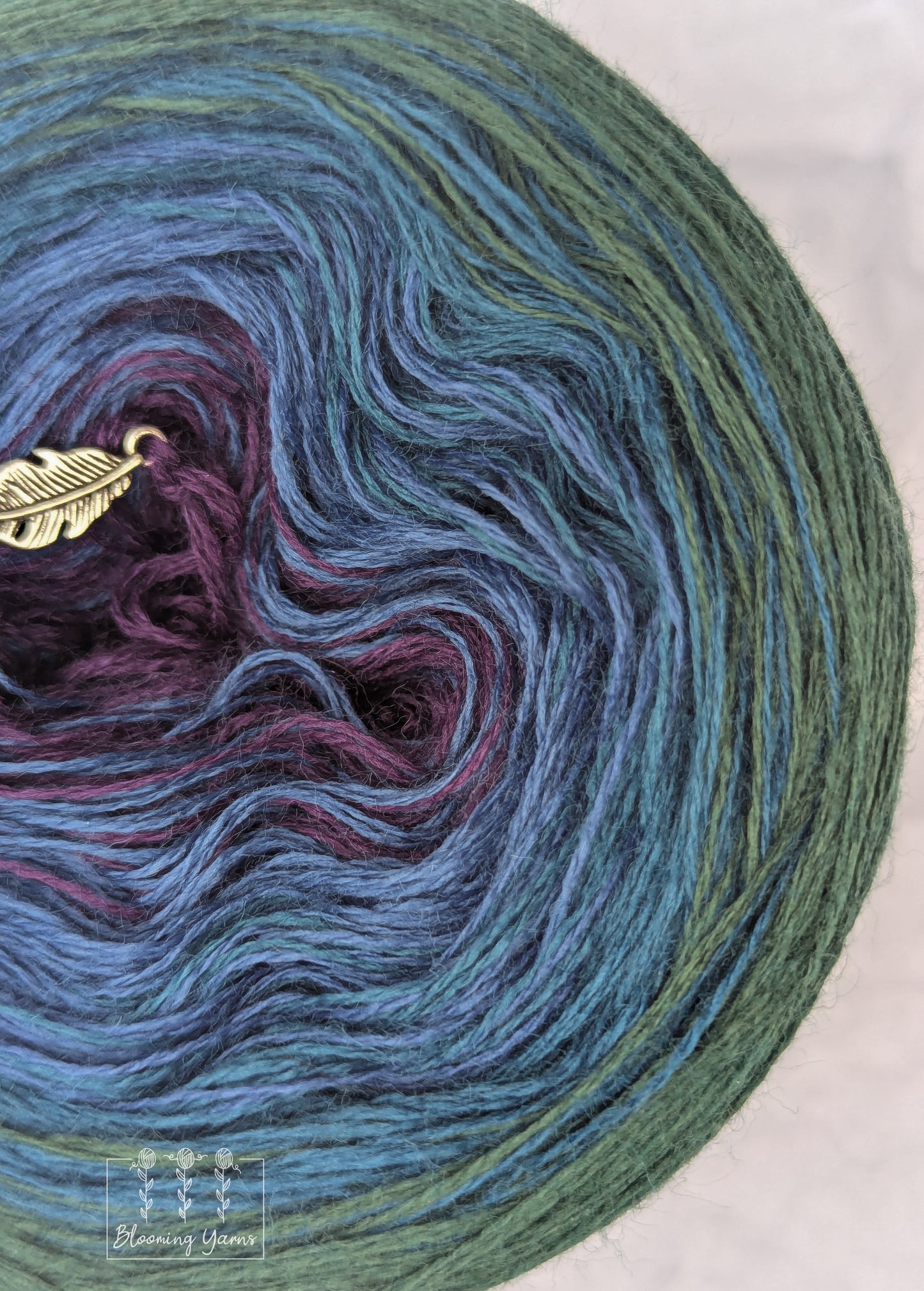 Gradient ombre yarn cake colour combination MA009