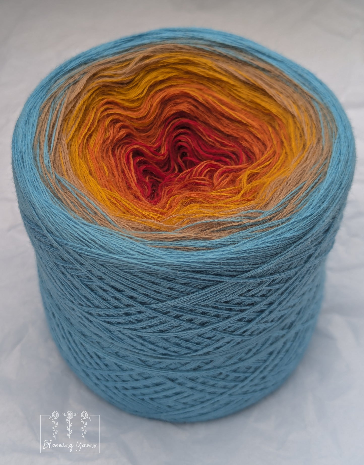 Gradient ombre yarn cake colour combination MA007