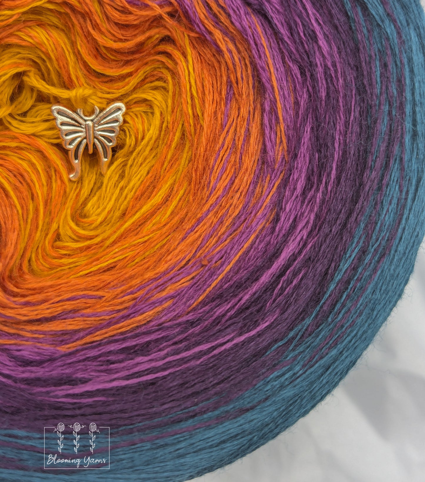 Gradient ombre yarn cake colour combination MA003