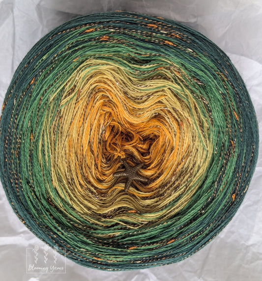 Gradient ombre yarn cake colour combination MA012