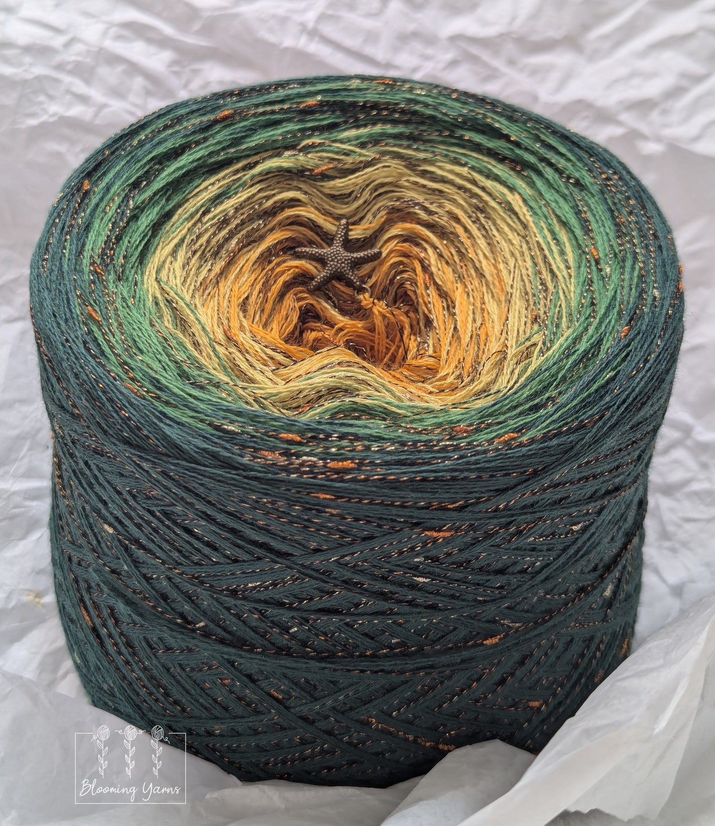 Gradient ombre yarn cake colour combination MA012