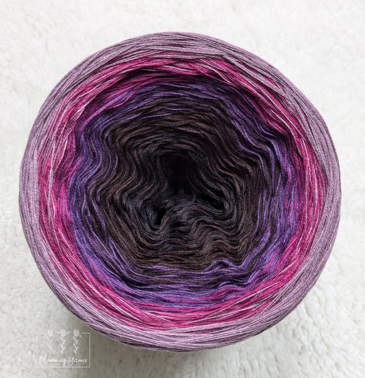 Gradient ombre yarn cake colour combination C347