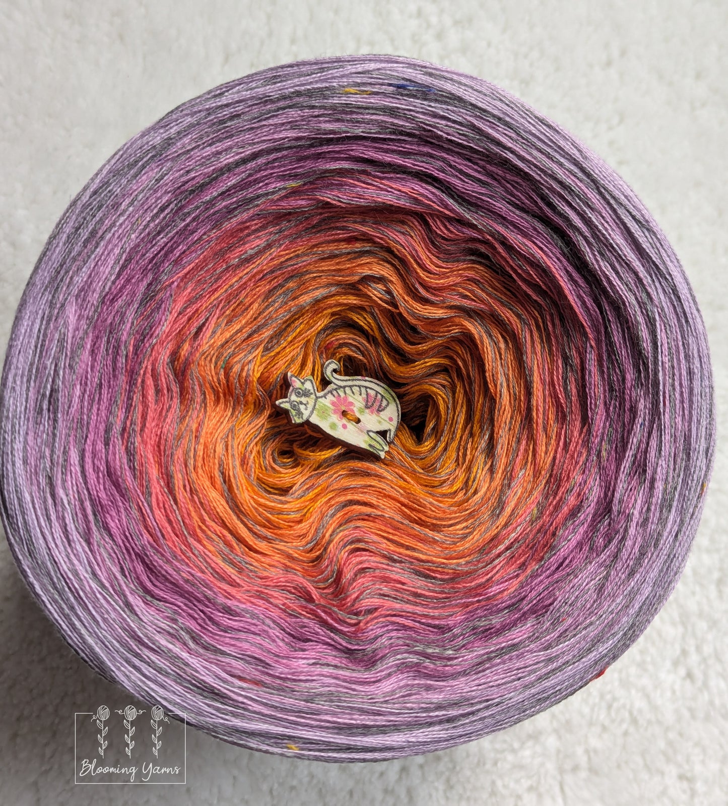 Gradient ombre yarn cake colour combination C346