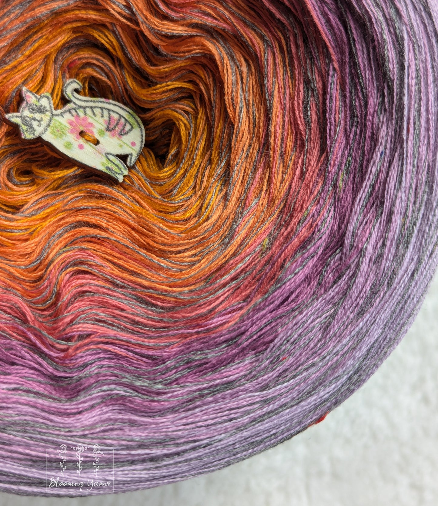 Gradient ombre yarn cake colour combination C346