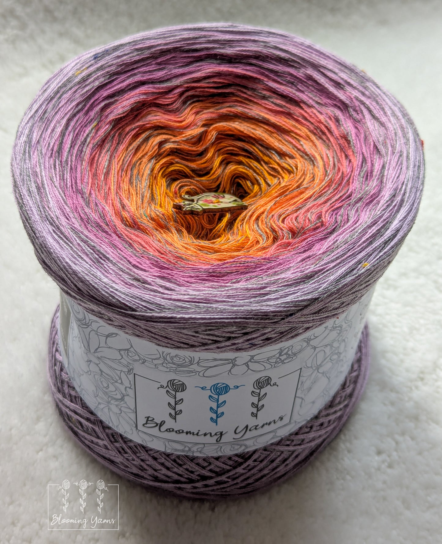 Gradient ombre yarn cake colour combination C346