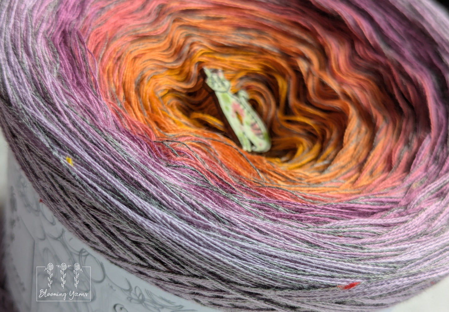 Gradient ombre yarn cake colour combination C346